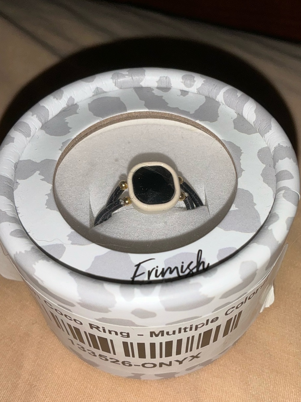 Erimish Stretch Onyx Ring